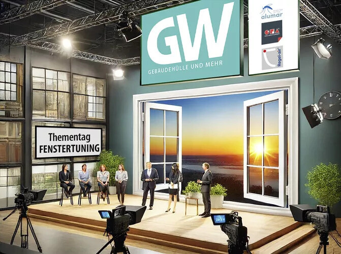 Ansicht Studiosetting beim GW-Thementag 'Fenstertuning'