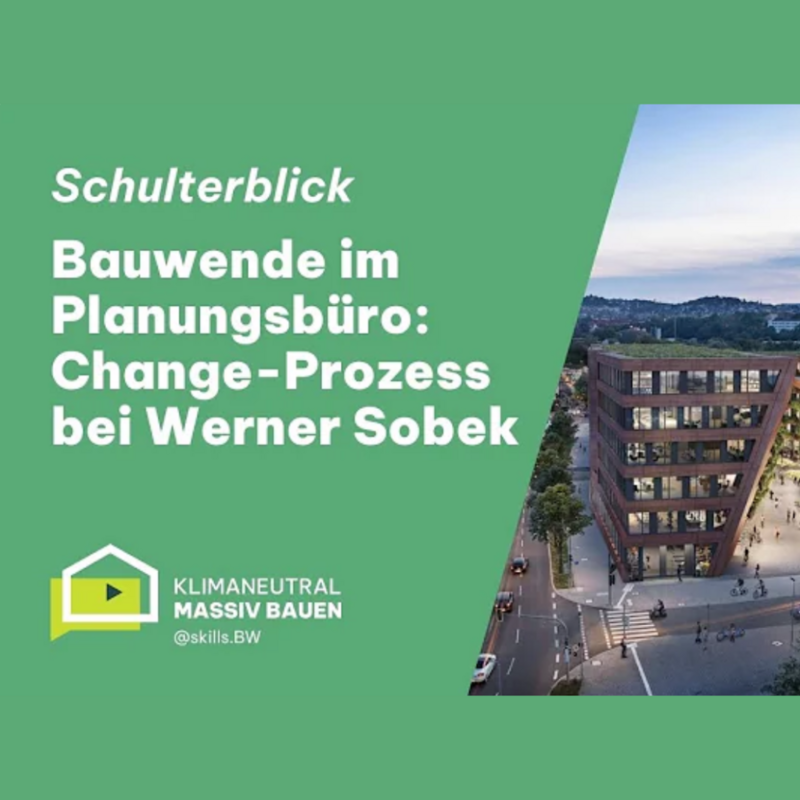 Visual Schulterblick Klimaneutral Massiv Bauen: Werner Sobeck
